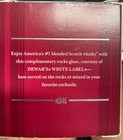 Dewars White Label Tumbler Glass New In Open Box