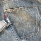 Vintage 1980s Levi   s 501 Selvedge Jeans 35x30 Made In Usa Faded Light Wash
