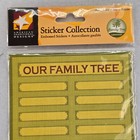 Family Tree Chart Label Stickers Embossed Ancestry Genealogy