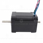 Stepperonline Nema17 Stepper Motor Dual Shaft 1 8deg 65ncm 2 1a  42x60mm 4 Wires