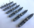 6 Vtg Hansa S 501 M501 Minesweeper Flotilla Waterline 1 1250 Metal Ship Models