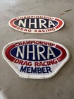 Nhra Championship Drag Racing Member Patch   Oval Decal  Licensed Red white blue