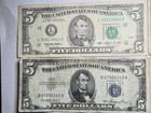 Five   5 Dollar Notes 1934  1950b  1953 Blue red  1993