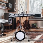 32 Notes Glockenspiel Xylophone Bell Kit With Mallets  Stand   Practice Pad