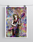 Randy Rhoads Poster  Randy Rhoads Ozzy Guitarist Tribute Art Free Shipping Us