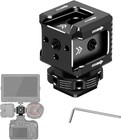 Triple Cold   Hot Shoe Mount Adapter W 1 4  Threads For Flash Mic Monitor camera
