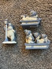 Snow Buddies Figurines 3 Different Vintage  999112  999113  999114