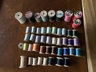 Lot Of 43 5 Wooden Wood Spool Thread Cotton   Silk Coats   Clark See Pics Vtg