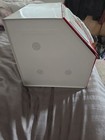 Rare Vintage 1940 s Tin Pie Bread Box White Strawberr Latched 2 Door Sticker