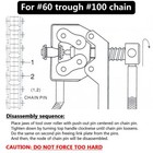 Roller Chain Detacher Breaker Cutter For 60 80 100 Chains Motorcycle Atv Go Kart