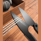 2pcs Scissors Needle   Thread U-shaped Black Yarn Small Cutting Thread 4 scissor