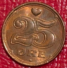 Dual Toner High Grade Au 2007 Denmark 25 Ore Coin-oct164