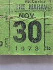 Mahavishnu Orchestra 10 30 73 Ticket Stub With Chick Corea John Mclaughlin 