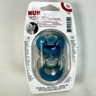 New Nuk Latex Baby Pacifiers 0-6 Months Orthodontic Nipples Blue clear Nip