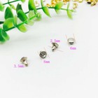 100 Sets Diy 6mm Shiny Rhinestone Crystals Rivets Studs For Leathercraft