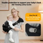 Baby Sling Carrier Newborn To Toddler Adjustable Lightweight 25-60 Lbs