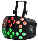 Eliminator Lighting Adj Mega Wash 24 Led Dmx Rgbwa uv Wash Light remote clamp