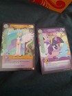 My Little Pony Mlp Ccg Tcg 120 Card Lot W  Foils  Sleeves  Box  Lenticular 2014