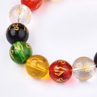 Natural Agate Mala Bead Bracelet Buddhist Stretch Bracelet Om Mani Padme Hum T75