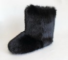 Women s Snow Mid-calf Faux Fur Fluffy Boots Size 7-7 5 Women