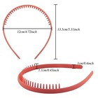 Duufin 12 Pieces Teeth Headbands For Girls Non Slip Non Slip Plastic Headband   