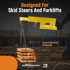 31-79in Forklift Mounted Crane Boom Extension Heavy Duty Steel Construction