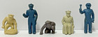 Marx  Service Gas Station Original 60 Mm Playset Figures 1952-1955 Complete Set