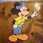Vintage Walt Disney Nursery Kids Wall Decor  Mickey  Donald   Nephews  Train Pc