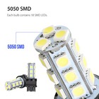 10pcs 3157 3156 18-smd Reverse Brake Stop Turn Signal Tail Led Light Bulbs White