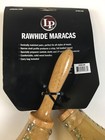 Latin Percussion Lp393-rh Salsa Maracas Natural Rawhide Shells W  Wood Handles