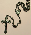 Antique All Sterling Silver Jesus   Our Mother Of Sorrows Rosary 18 1 2 