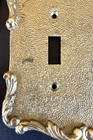 Vintage Mcm Brass Double Light Switch Covers Plates Gold Tone Metal Lot Of 12