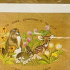 Vintage Columbia Minerva Crewel Kit Love Something Fawn Rabbit Erica Wilson New