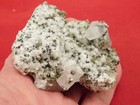 Fluorescent Calcite Crystal Cluster On Pyrite With Druzy Quartz Peru 163gr