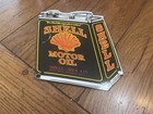 Nice Shell Motor Oil Can Porcelain Sign
