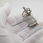 Vintage Italian Silver 800 Ballerina Figurine Miniature 1980s Handcrafted  17g