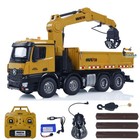 Us Stock Huina 1 14 1538 Rc Timber Grab Truck Dumper 2 4g Radio 1200mah Battery