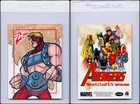 Marvel 2012 Greatest Heroes The Avengers Sketch Card By  Benjamin Glendenning