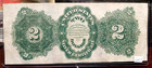 Us 1891  2 Windom Silver Certificate Note Fr 246    Xf