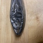 1800s Empire Silver Antique Art Nouveau Repousse Floral Hand Mirror