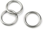 20 Pcs Smoothing Welded 304 Stainless Steel O-ring Welded Round Rings