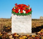 Artificial Cemetery Flowers For Grave Vase - Headstone Flower Saddle - Sympat   