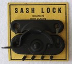 2 Antique Vintage Window Sash Locks Latch Set Black Metal Eyebrow Style Hardware