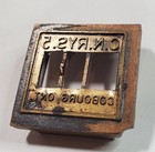 Canadian National Railways Brass Ticket Dater Die Stamp -- Cobourg  Ontario 