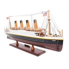 Rms Titanic Wooden Ship Model 25  Fully Assembled Handcrafted Nautical Decor