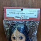 Vtg Fibre Craft 14 5    doll Brunette brown Eyes W shoes Ons  3193-b 