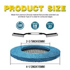 48pack 4-1 2  60 Grit Zirconia Flap Discs 4 5 X7 8  Grinder Sanding Wheels 115mm