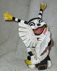Vintage Hopi Tewa Clown Holding  His Chicken Dinner Signed John David Sr  