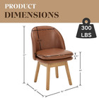 Upholstered Dining Chairs Set Of 4  Modern Faux Leather Dining Room Chairs With 