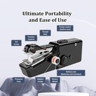 Mini Diy Portable Sewing Machine Tailor Stitch Handheld Home Travel Cordless Kit